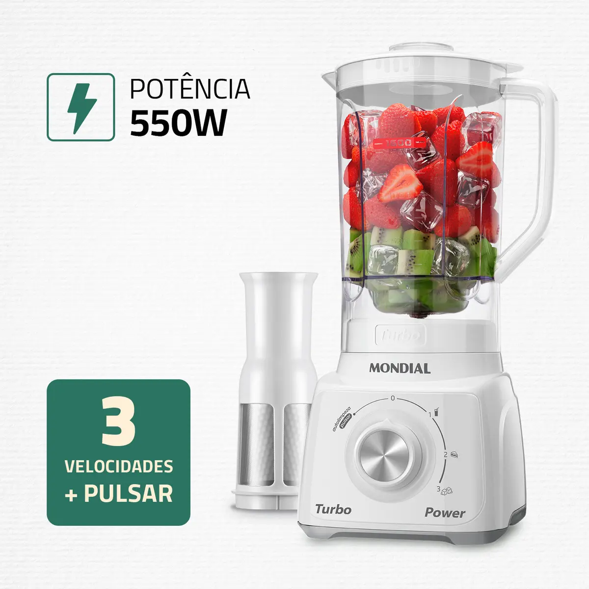 Liquidificador Turbo Power Mondial - Imagem 2