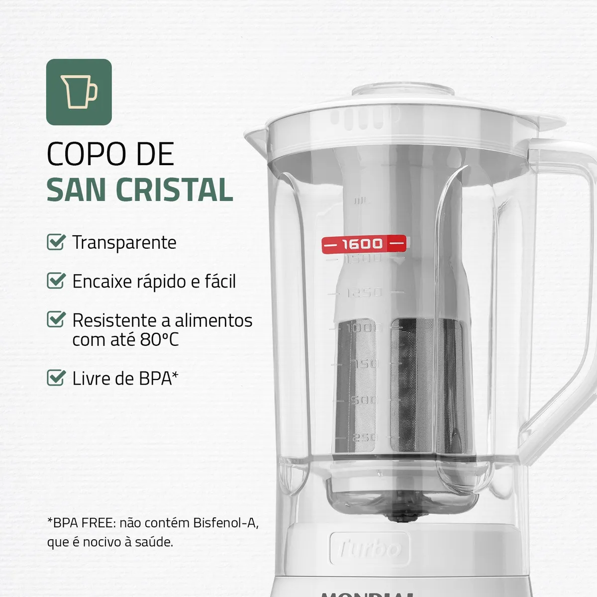 Liquidificador Turbo Power Mondial - Imagem 3