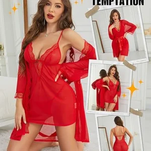 Conjunto de lingerie feminina Babydoll