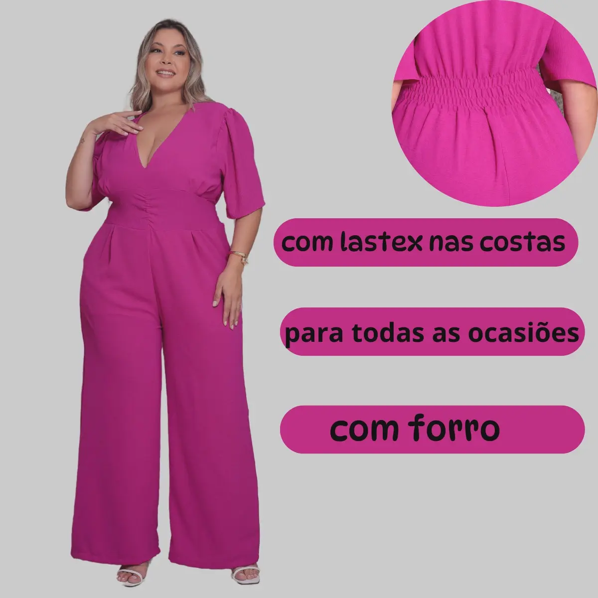 Macacão Social Plus Size - Imagem 7