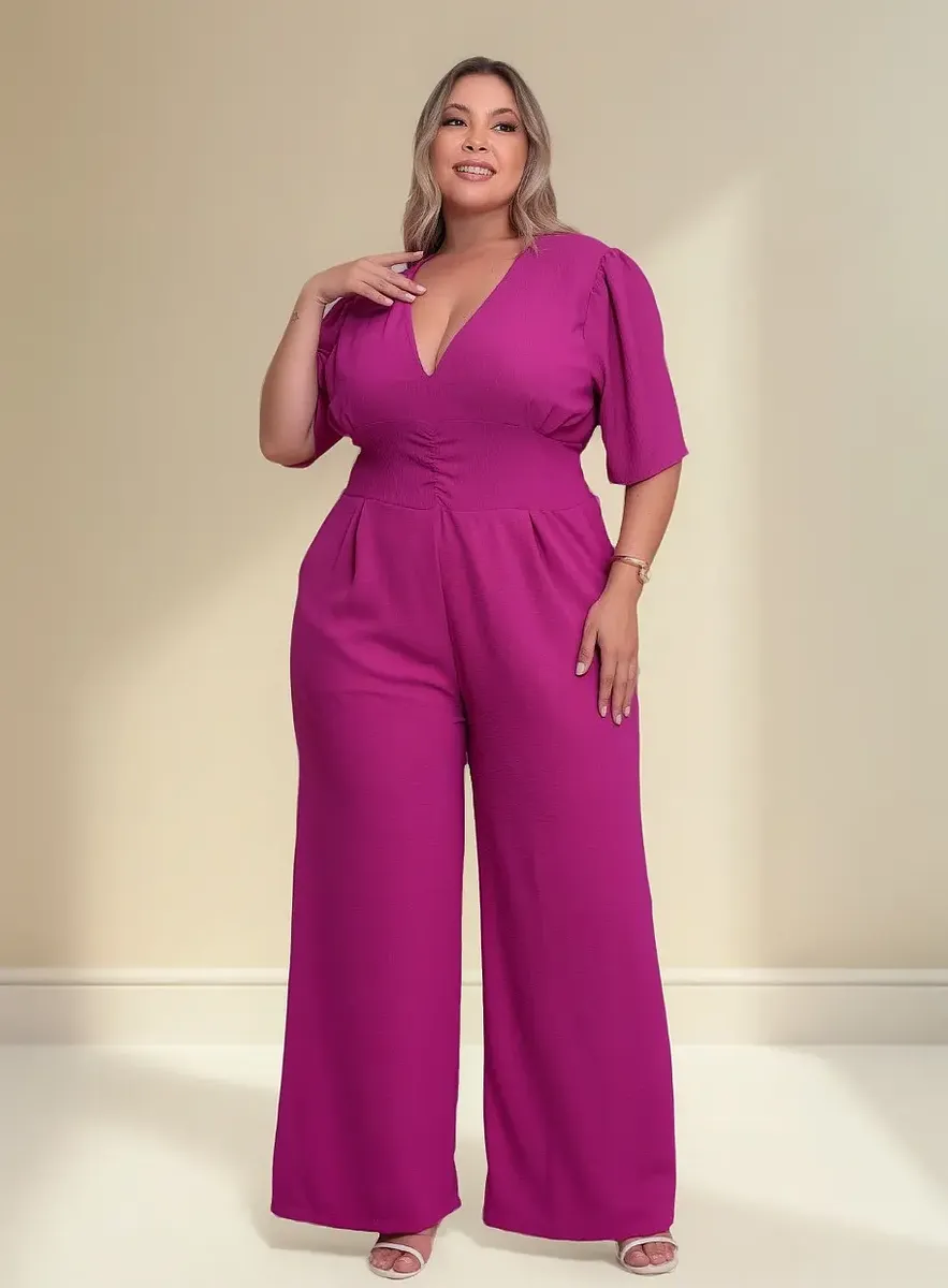 Macacão Social Plus Size