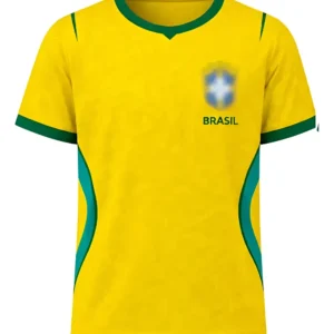 Camiseta Brasil Amarela Infantil