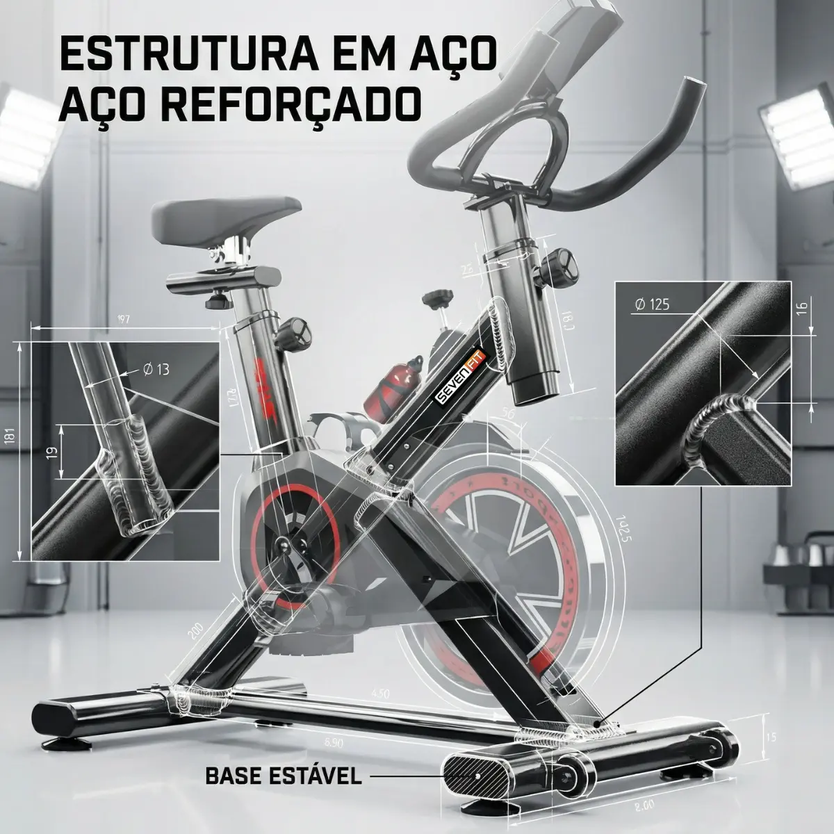 Bicicleta Ergométrica Bike Spinning 6kg - Imagem 5