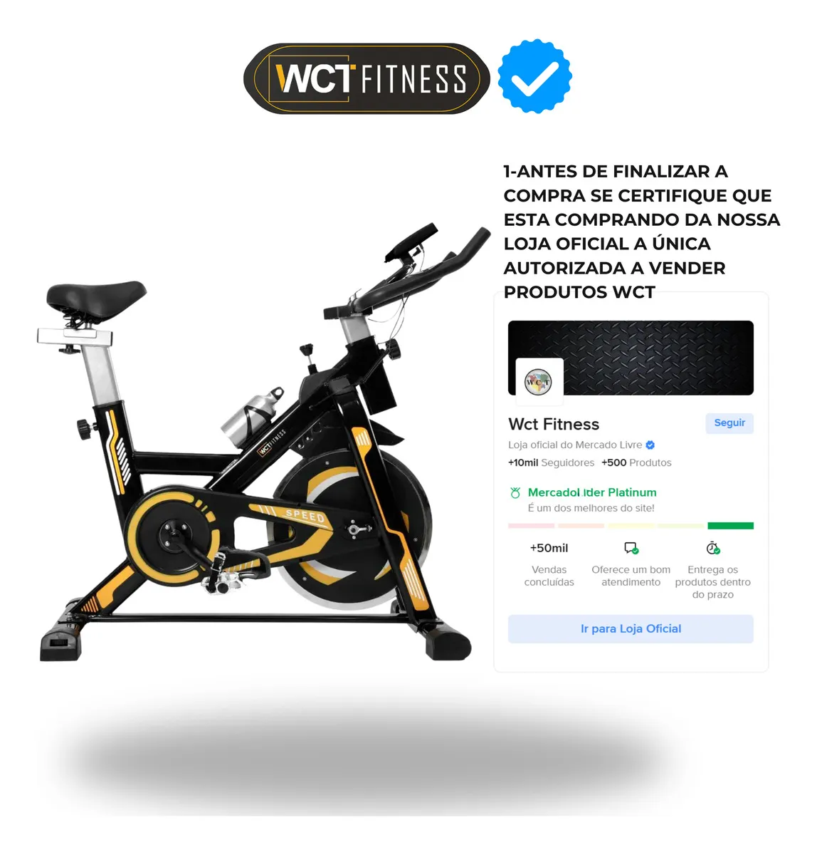 Bicicleta Spinning com Roda de Inércia de 13kg - Imagem 2