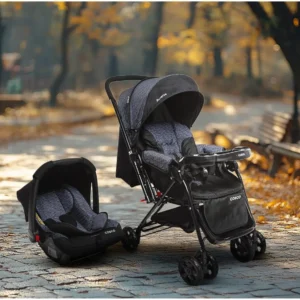 Carrinho de Bebê Alça Reversível com Bebê Conforto 0 a 15kg