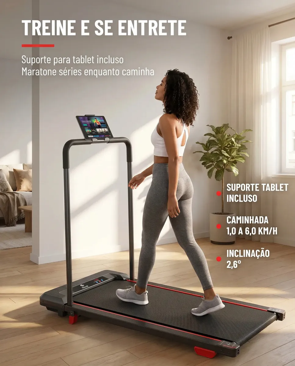 Esteira Ergométrica Elétrica Dobrável com Controle Remoto - Imagem 5