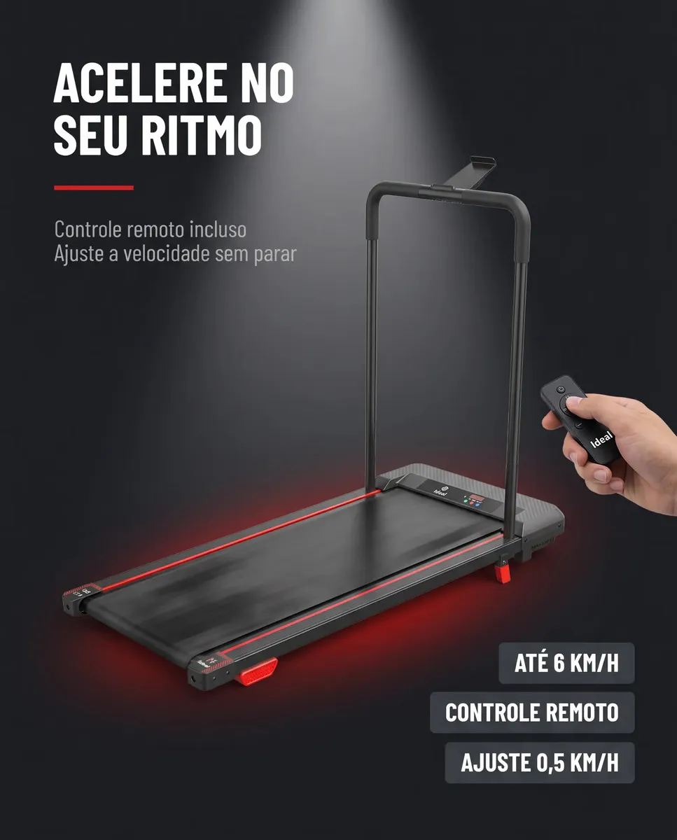 Esteira Ergométrica Elétrica Dobrável com Controle Remoto - Imagem 8