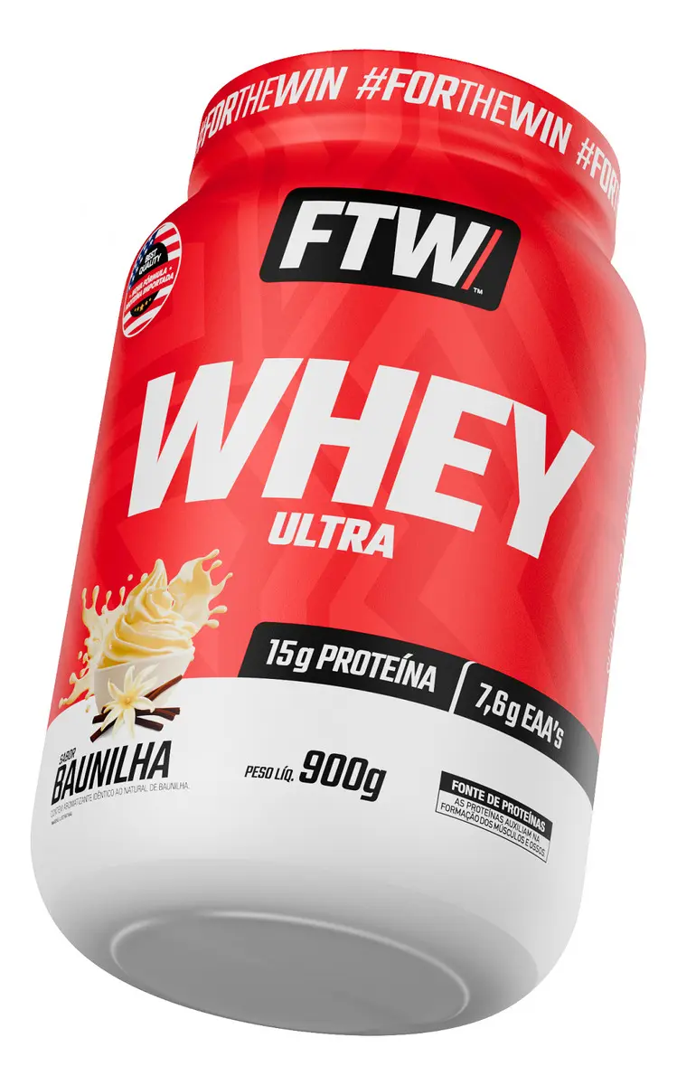 Whey Protein Ultra Pote 900g Sabor Baunilha - Imagem 2