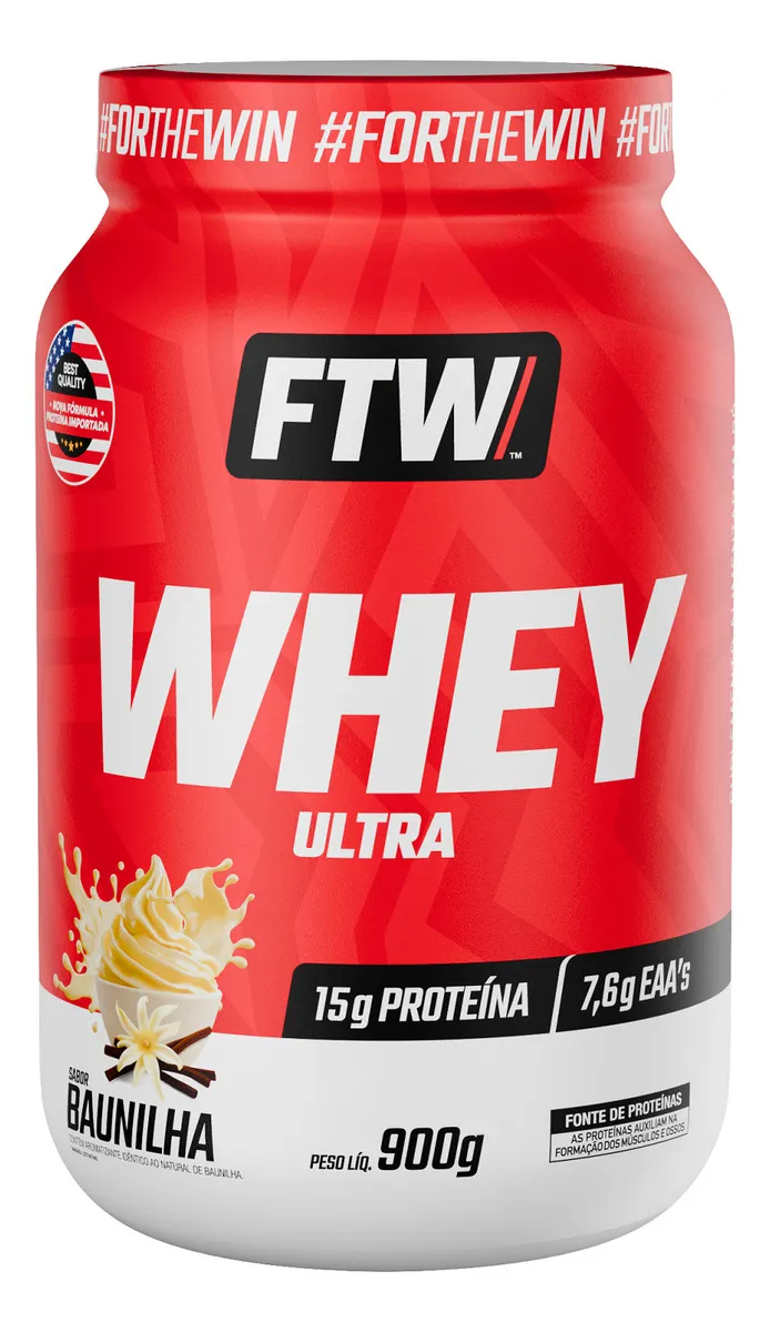 Whey Protein Ultra Pote 900g Sabor Baunilha