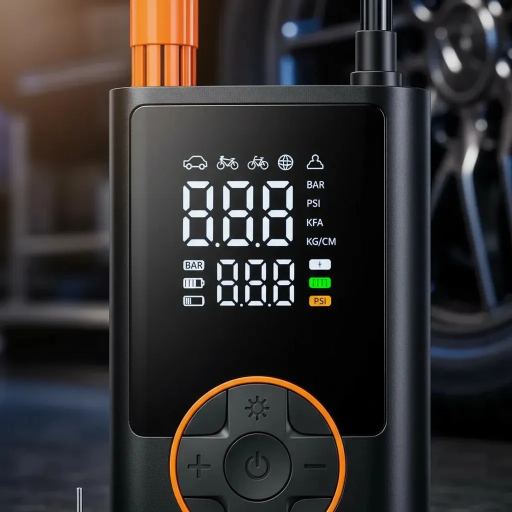 Mini Compressor de Ar Digital Portátil - Imagem 5